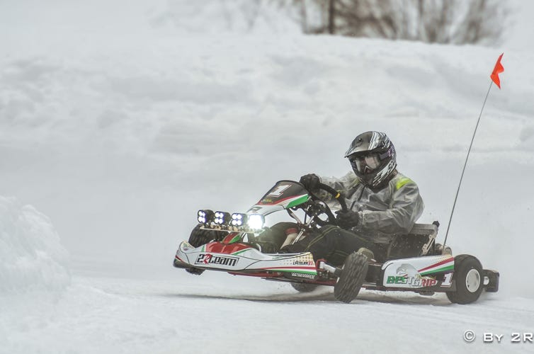 Grosse attaque sur glace en Kart X30