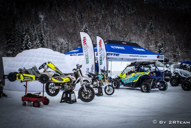 Paddock roulage sur glace pour Karting