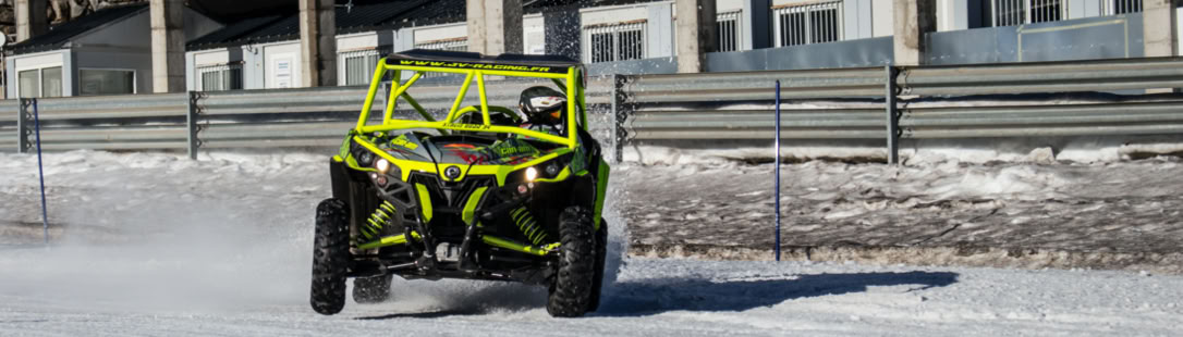 Tests et essais sur le circuit glace d’Andorre en SSV / UTV