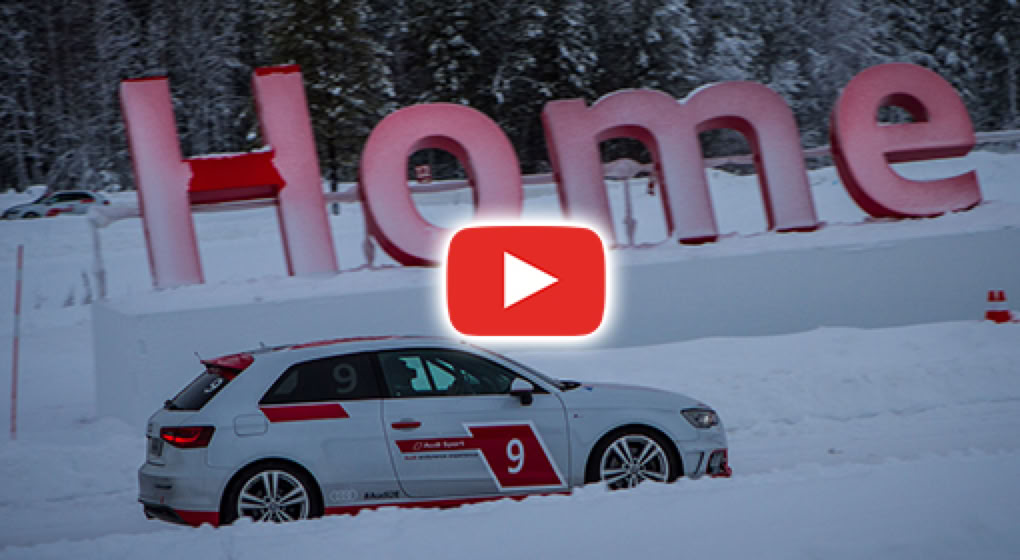 Final sur glace de l'audi expérience avec des A3 équipés en clous Best-Grip type 1350